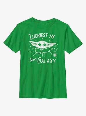 Star Wars The Mandalorian Child Luckiest Galaxy Youth T-Shirt