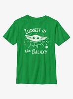 Star Wars The Mandalorian Child Luckiest Galaxy Youth T-Shirt