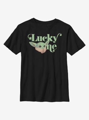 Star Wars The Mandalorian Child Lucky One Youth T-Shirt