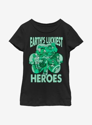 Marvel Avengers Luck Of The Hero Youth Girls T-Shirt