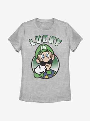 Nintendo Super Mario Lucky Luigi Womens T-Shirt