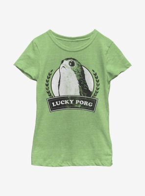 Star Wars Lucky Porg Youth Girls T-Shirt