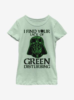 Star Wars Vader Lack Of Green Youth Girls T-Shirt