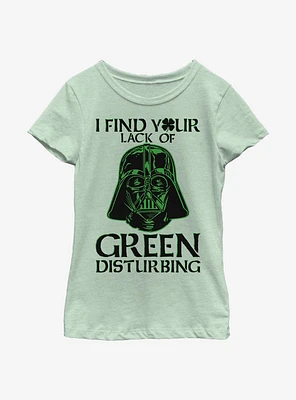 Star Wars Vader Lack Of Green Youth Girls T-Shirt