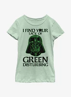 Star Wars Vader Lack Of Green Youth Girls T-Shirt
