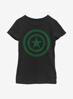 Marvel Captain America Clover Shield Youth Girls T-Shirt