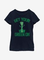 Marvel Guardians Of The Galaxy Groot Green Youth Girls T-Shirt