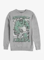 Marvel Hulk Incredibly Lucky Sweatshirt