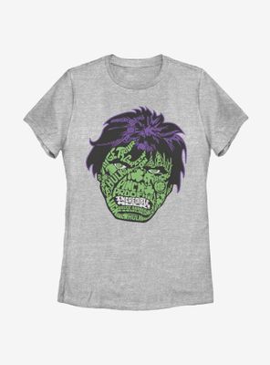 Marvel Hulk Luck Icons Face Womens T-Shirt