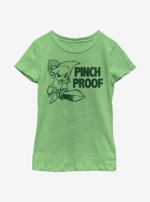 Nintendo The Legend Of Zelda Link Pinch Proof Youth Girls T-Shirt