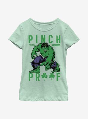 Marvel Hulk Green Pinch Youth Girls T-Shirt