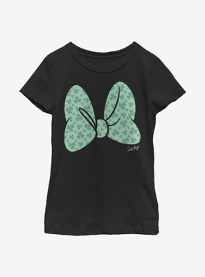 Disney Minnie Mouse Clover Bow Youth Girls T-Shirt