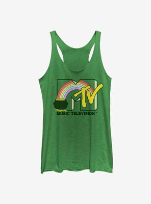 MTV Pot Of Gold Logo Womens Tank Top