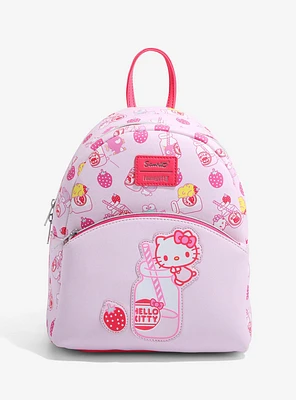 Hello Kitty Strawberry Milk Mini Backpack