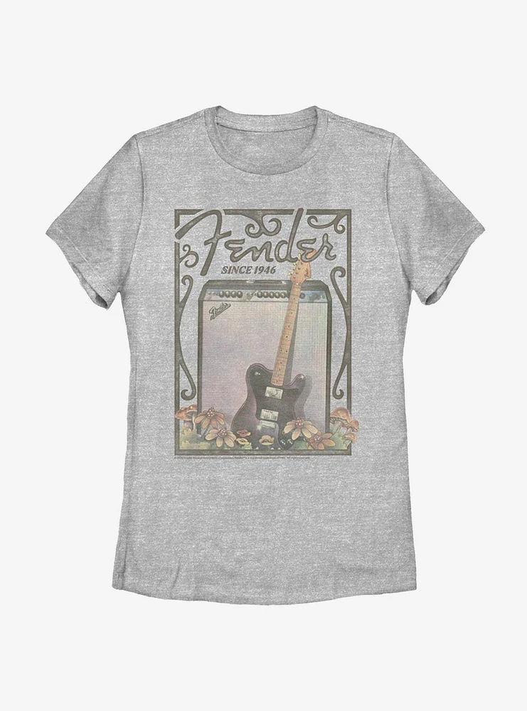Fender Retro Poster Womens T-Shirt