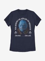 Star Wars The Mandalorian Fire Lava Heights Womens T-Shirt
