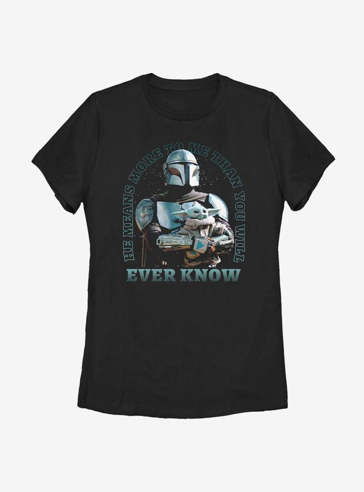 Star Wars The Mandalorian Child Bond Womens T-Shirt