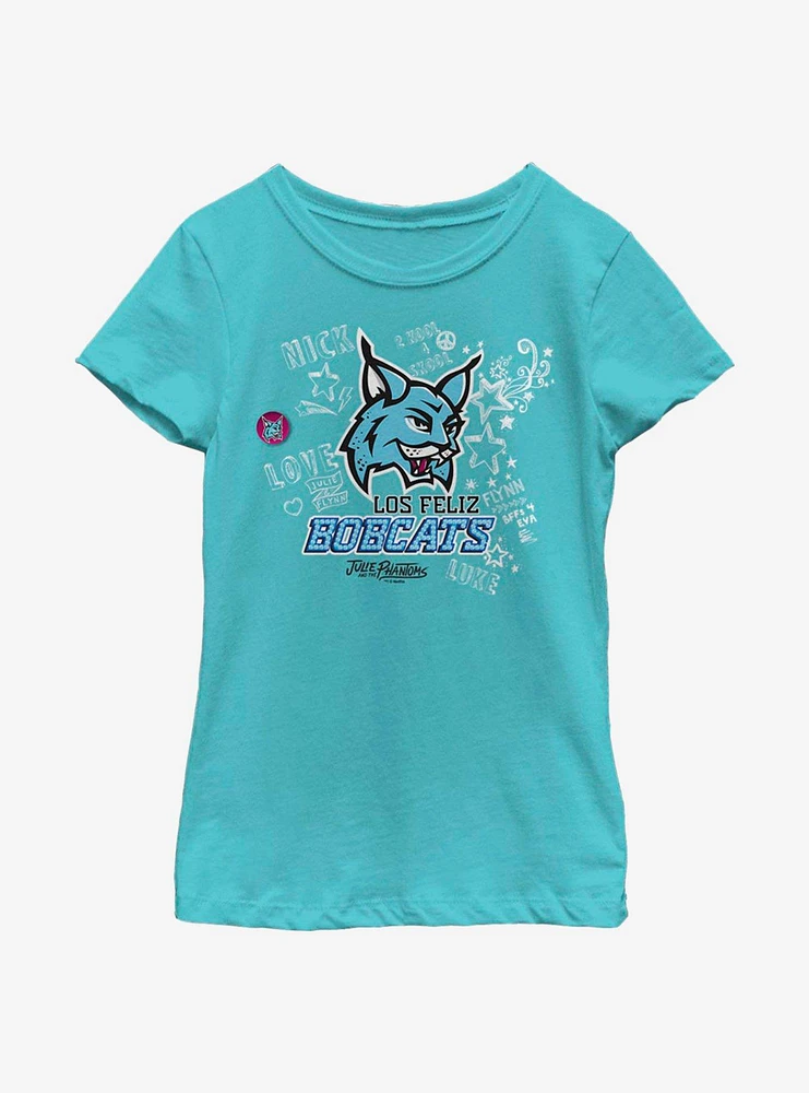 Julie And The Phantoms Los Feliz Doodles Youth Girls T-Shirt