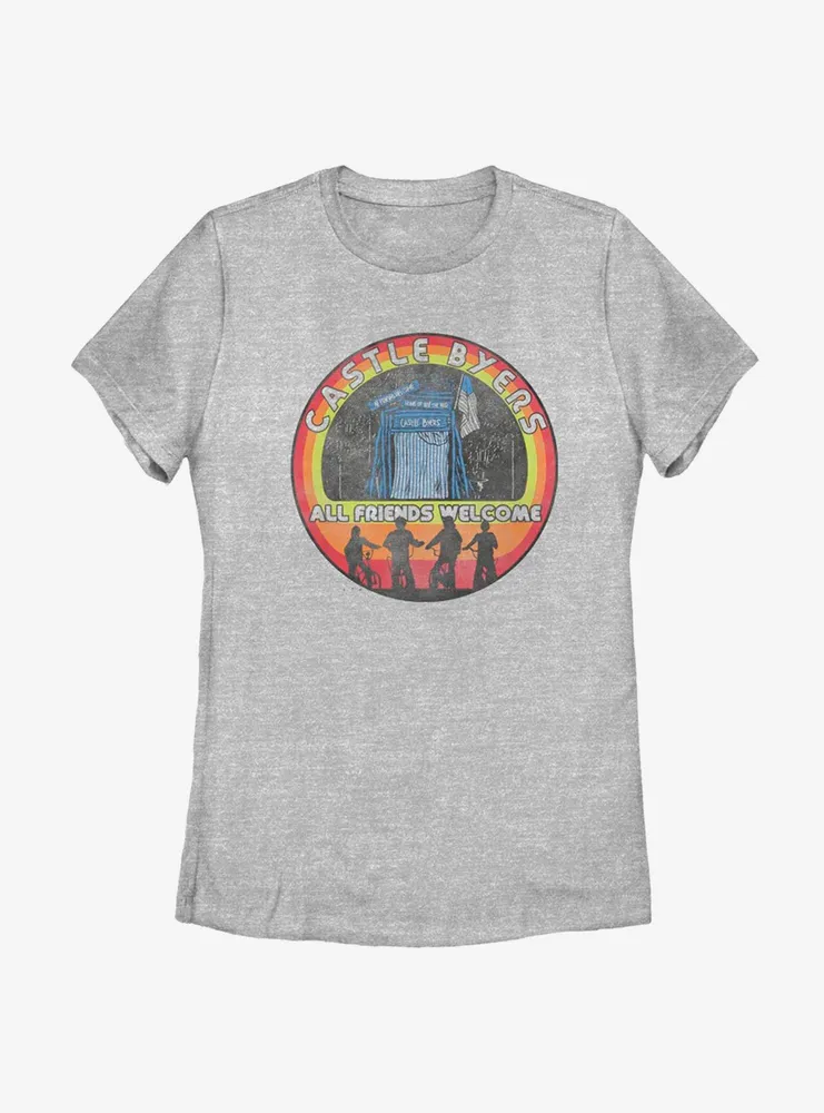 Stranger Things Castle Stamper Womens T-Shirt