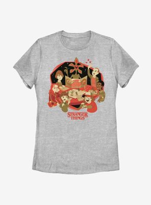 Stranger Things DND Group Womens T-Shirt