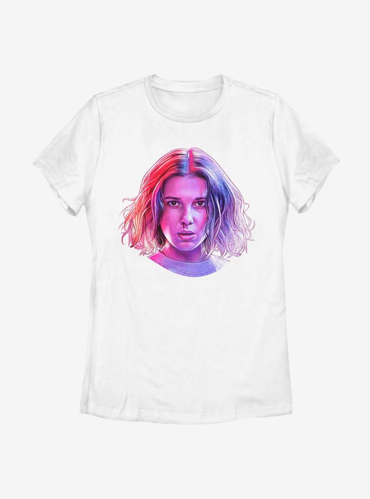 Stranger Things Eleven Big Face Womens T-Shirt