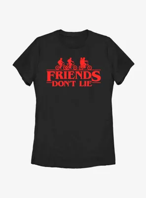 Stranger Things Friends Don't Lie Womens T-Shirt