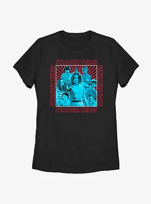 Stranger Things Group Shot Womens T-Shirt