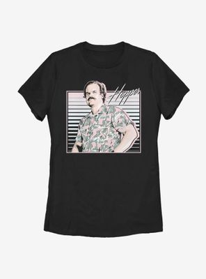 Stranger Things Hawaiian Hopper Womens T-Shirt