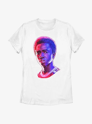 Stranger Things Lucas Big Face Womens T-Shirt