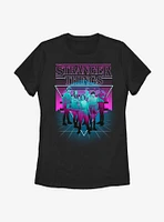 Stranger Things Neon Group Womens T-Shirt