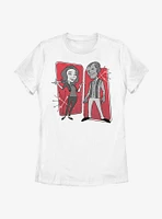 Marvel WandaVision Retro Panels Womens T-Shirt
