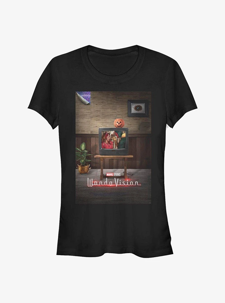 Marvel WandaVision WV Poster 90's Girls T-Shirt