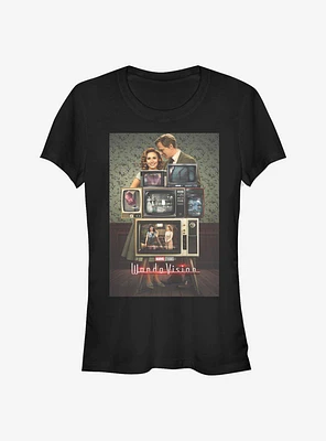 Marvel WandaVision WV Poster Through The Years Girls T-Shirt