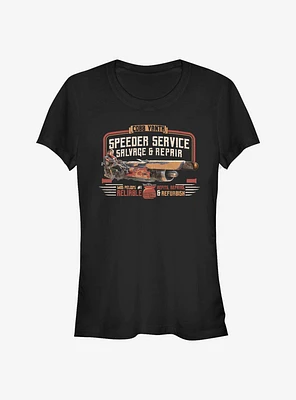 Star Wars The Mandalorian Vanth Speeder Service Girls T-Shirt