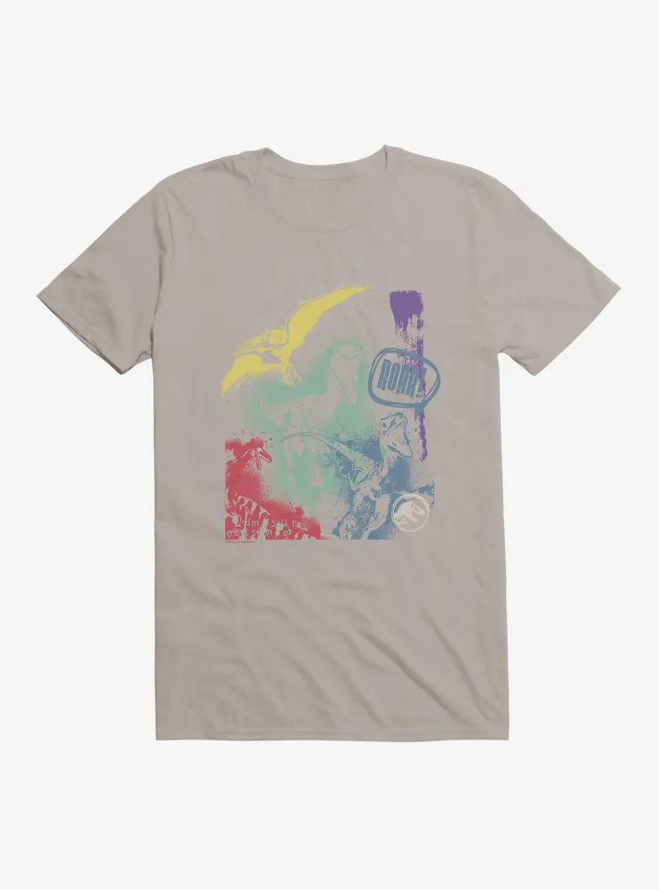 Jurassic World Grafitti Velociraptor Roar T-Shirt