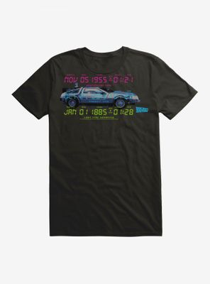 Back To The Future DeLorean Time Destination T-Shirt