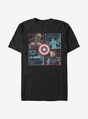 Marvel The Falcon And Winter Soldier Hero Box Up T-Shirt