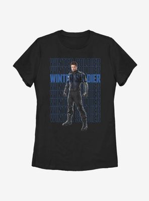 Marvel The Falcon And Winter Soldier Repeating Womens T-Shirt