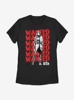 Marvel The Falcon And Winter Soldier Wanted Repeating Red Womens T-Shirt