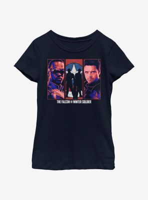 Marvel The Falcon And Winter Soldier Group Youth Girls T-Shirt