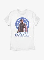 Marvel The Falcon And Winter Soldier Distressed Bucky Womens T-Shirt