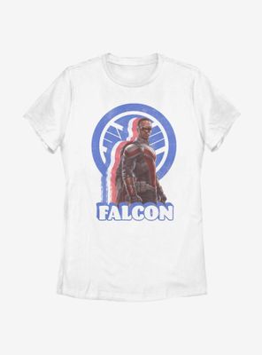 Marvel The Falcon And Winter Soldier Distressed Womens T-Shirt