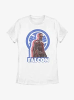 Marvel The Falcon And Winter Soldier Distressed Womens T-Shirt