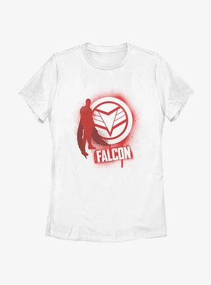 Marvel The Falcon And Winter Soldier Spray Paint Womens T-Shirt