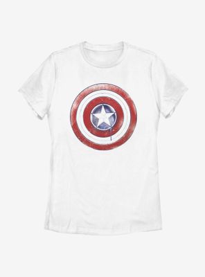 Marvel The Falcon And Winter Soldier Paint Shield Womens T-Shirt