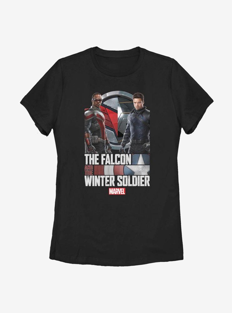 Marvel The Falcon And Winter Soldier Photo Real Womens T-Shirt