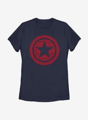 Marvel The Falcon And Winter Soldier Red Shield Womens T-Shirt