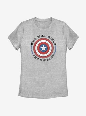 Marvel The Falcon And Winter Soldier Wield Shield Womens T-Shirt