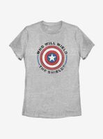 Marvel The Falcon And Winter Soldier Wield Shield Womens T-Shirt
