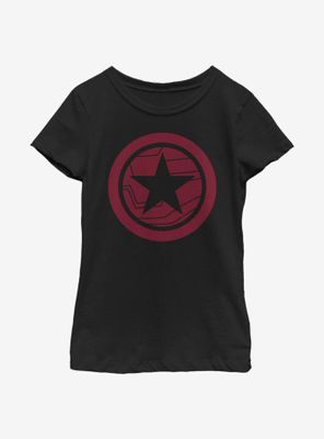 Marvel The Falcon And Winter Soldier Red Shield Youth Girls T-Shirt